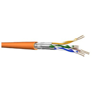 UC900HS23 Câble rigide cat.7 4P S/FTP AWG23 600MHz LSZH Dca orange