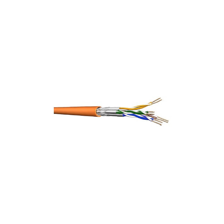 UC900HS23 Câble rigide cat.7 4P S/FTP AWG23 600MHz LSZH Dca orange