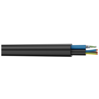 Câble composé : 1XDMX512 + VVF3G1.5mm² PVC noir Ø15,50mm (mini 20m)