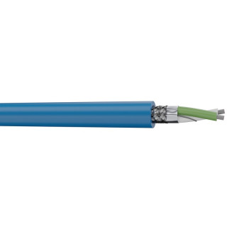 1XDMX512 Câble lumière DMX 1x2x0.22mm² PVC bleu Ø 5,80mm (mini 50m)