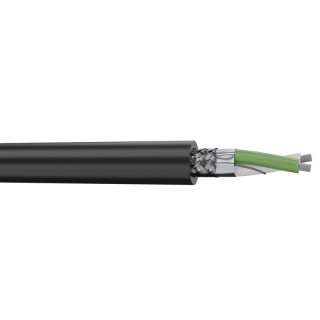 1XDMX512N Câble lumière DMX 1x2x0.22mm² PVC noir Ø 5,80mm (mini 50m)