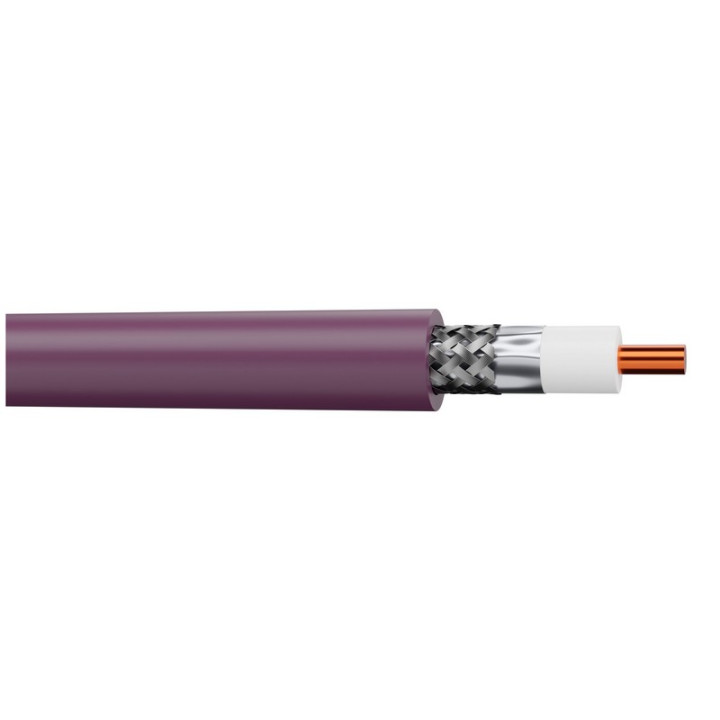 UHD16720LSZH Câble vidéo 12G 75m LSZH violet Ø 10.10mm (mini 50m)
