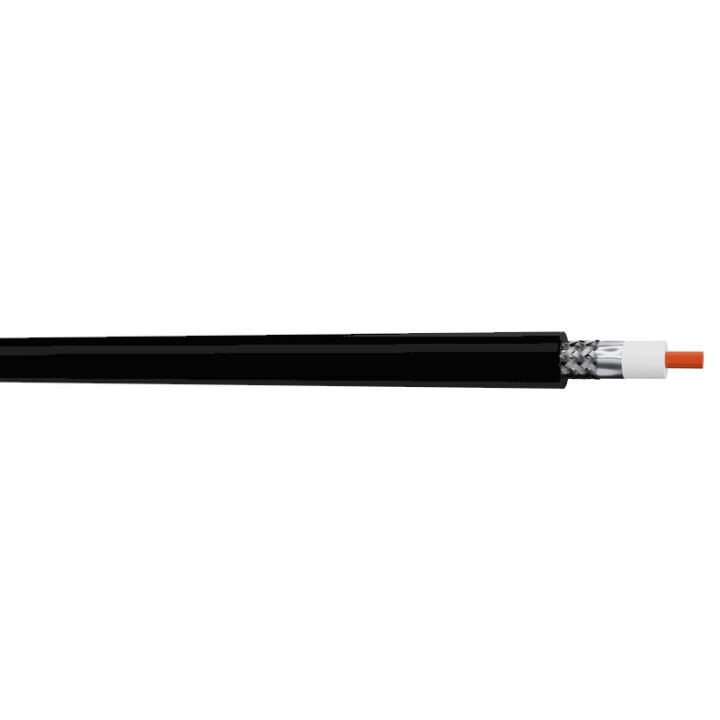 UHD1250FLEXPUR Câble vidéo 12G 55m PUR noir Ø 6.95mm (mini 50m)