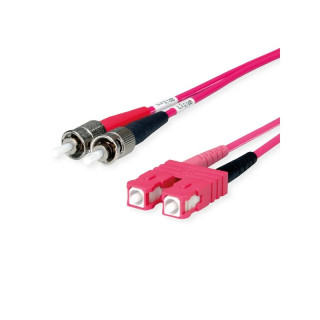 Jarretière optique duplex multimode OM4 ST/SC 3m