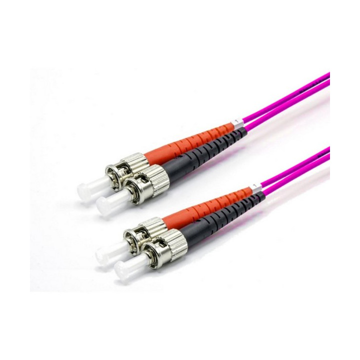 Jarretière optique duplex multimode OM4 ST/ST 5m