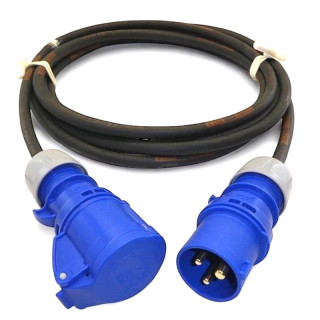 Rallonge secteur HO7RNF3G2.5 16A 2P+T fiches CEE17 M/F 20m