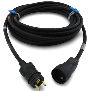 Rallonge secteur HO7RNF 3G2.5mm² 10/16A M/F (TTX + LEGRAND) noir 2m