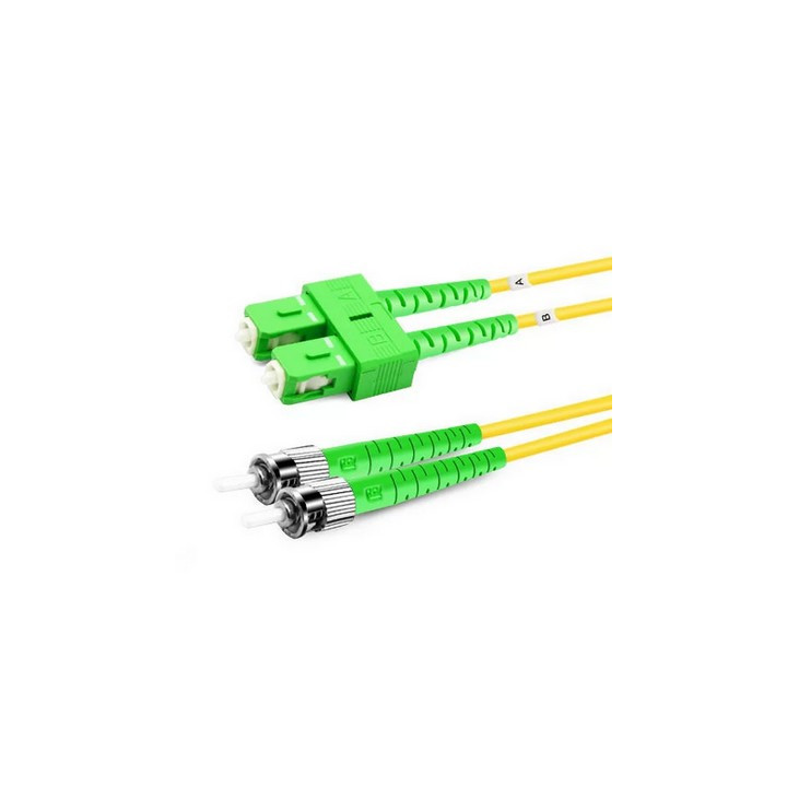 Jarretière optique duplex monomode OS2 SC-APC/ST 5m