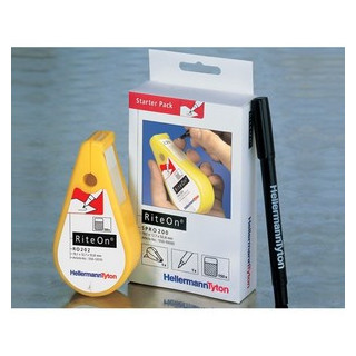 Pack RiteOn (dévidoir de 150 étiquettes) larg. 19.1mm H 12.7 mm+stylo