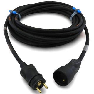 Rallonge secteur HO7RNF 3G2.5mm² 10/16A M/F (TTX + LEGRAND) noir 25m