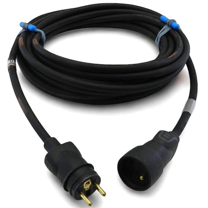 Rallonge secteur HO7RNF 3G2.5mm² 10/16A M/F (TTX + LEGRAND) noir 30m
