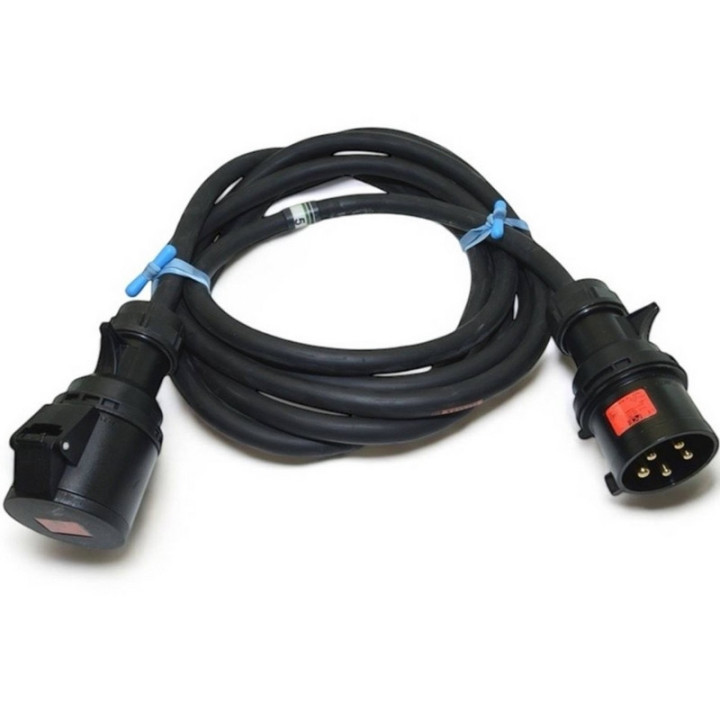 Rallonge secteur HO7RNF5G6 32A 3P+N+T fiches CEE17 M/F 10m