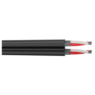 DUALMIC Câble micro symétrique syndex 2x2x0.14mm² PVC noir (100m)