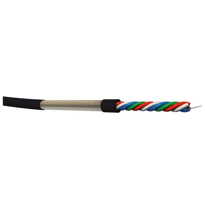 STARQUAD Câble micro 4x0.22mm² PVC noir Ø 6,80mm (mini coupe 50m)