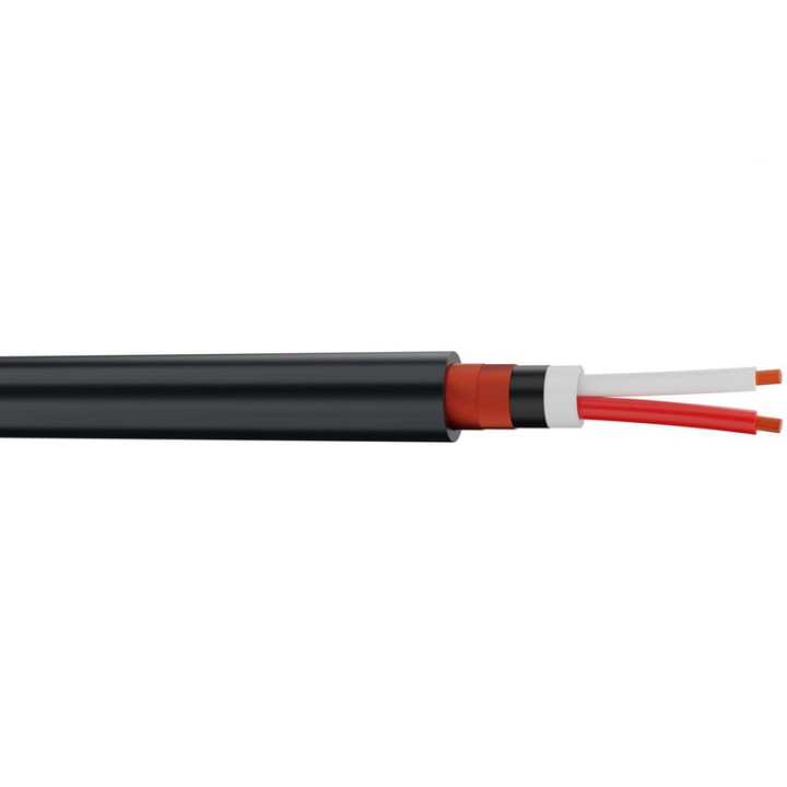 FMR240FRNC Câble micro 2x0.40mm² cuivre OFC PVC noir Ø 6,7mm(mini50m)