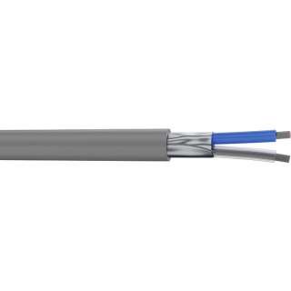 JA28 Paire de brassage analog. 2x0.22mm² PVC gris Ø 2,90mm (mini 50m)