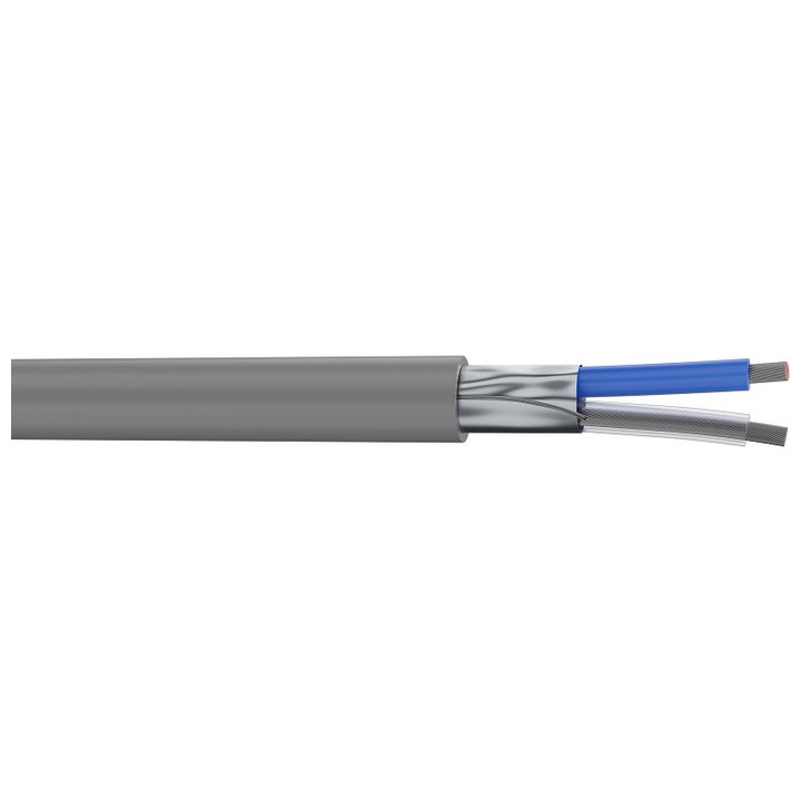 JA28 Paire de brassage analog. 2x0.22mm² PVC gris Ø 2,90mm (mini 50m)