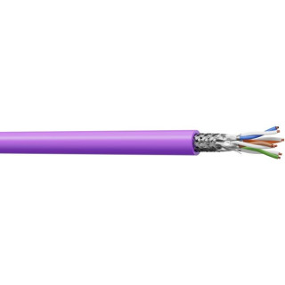 6004SHC5 Câble rigide cat.7 S/FTP 600MHz LSZH violet Cca(touret 500m)