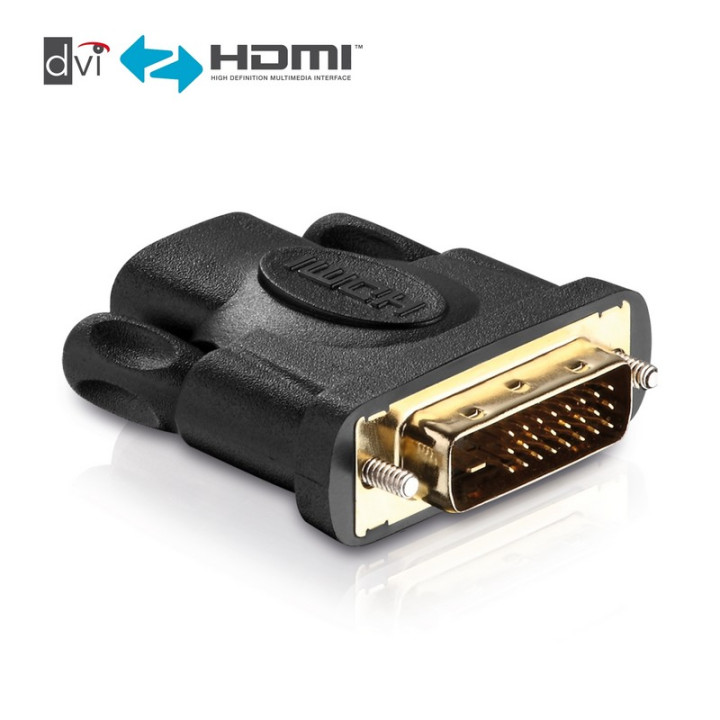 Adaptateur HQ HDMI A femelle vers DVI-D (24+1) mâle