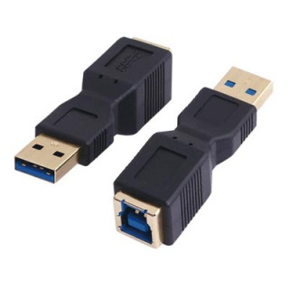 Adaptateur monobloc USB 3.0 SuperSpeed type A M vers type B F