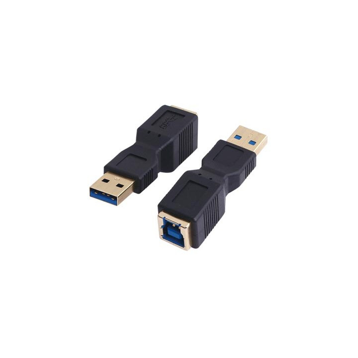 Adaptateur monobloc USB 3.0 SuperSpeed type A M vers type B F