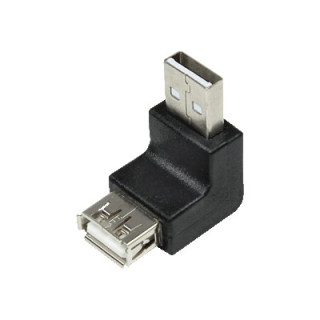 Adaptateur USB 2.0 M/F coudé 90°