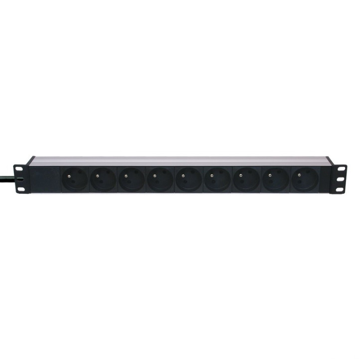 Réglette secteur 19" 9 PC 16A cordon 1.8m - noire