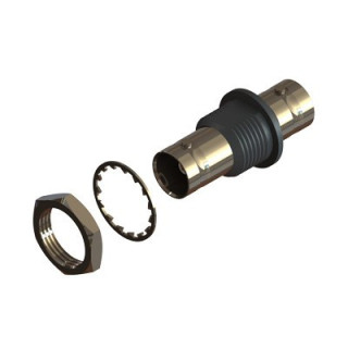 Traversée de panneau BNC F/F 12GHz 75 ohms isolée