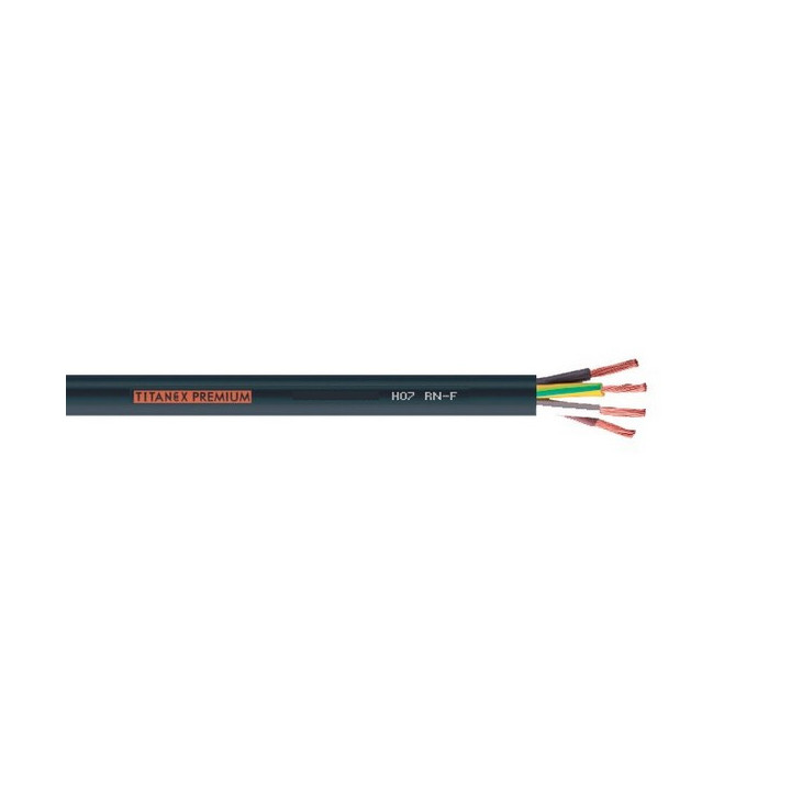 HO7RNF3G6 TITANEX Câble extra souple 3G6mm² noir