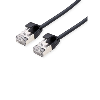 Cordon RJ45 cat.6a U/FTP Slim LSOH snagless noir 1m