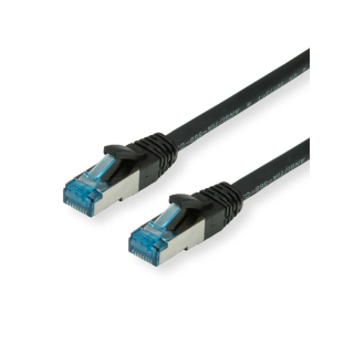 Cordon RJ45 cat.6A S/FTP 500 MHz LSOH snagless noir 50m