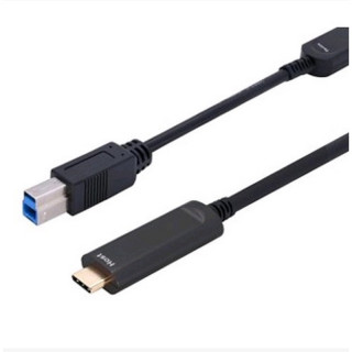 Cordon fibre optique USB 3.2 Gen 1 Type-C vers Type-B (5Gbps) - 15 m