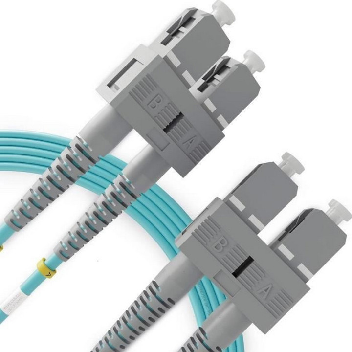 Jarretière optique duplex multimode OM3 SC/SC 5m