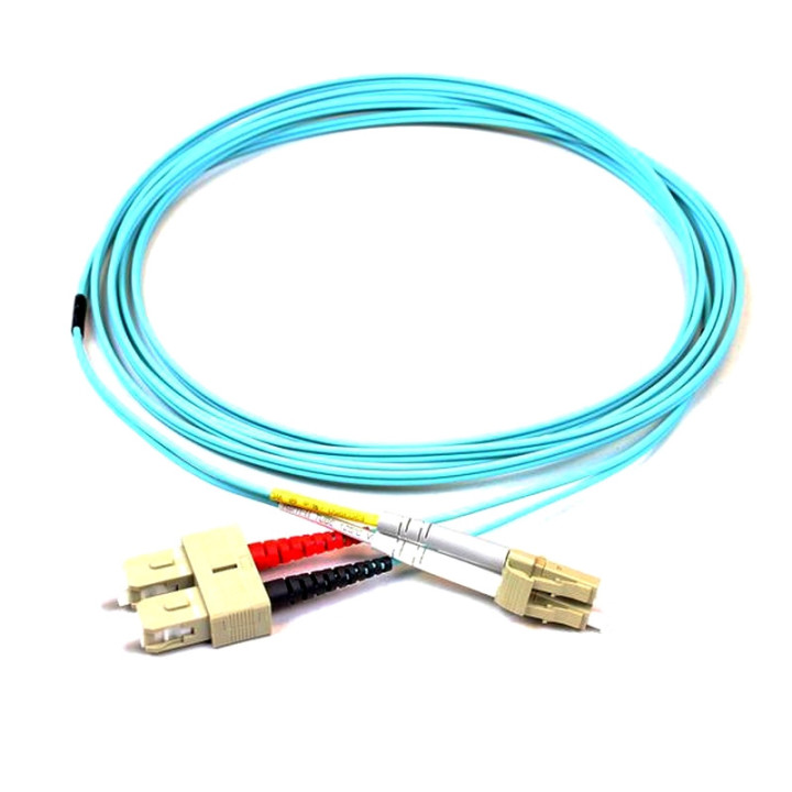 Jarretière optique duplex multimode OM3 LC/SC 15m