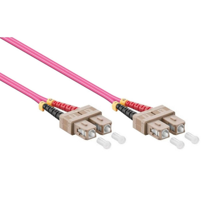 Jarretière optique duplex multimode OM4 SC/SC 10m