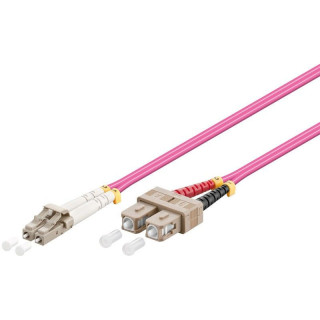 Jarretière optique duplex multimode OM4 LC/SC 3m