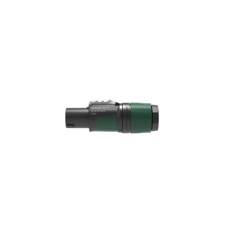 NL4FXX-W-L Fiche SpeakON 4 pôles câble Ø 10-16mm (large)
