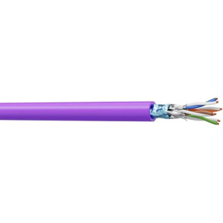 F5554SH Câble rigide cat.6A F/FTP 555MHz LSZH violet Dca (100m)