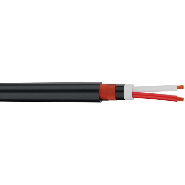 FMR222 Câble micro 2x0.22mm² cuivre OFC PVC noir Ø 6,20mm (100m)