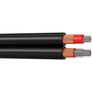 DUAL22HQ Câble audio asymétrique analog. HQ 2x0.22mm² PVC noir (100m)