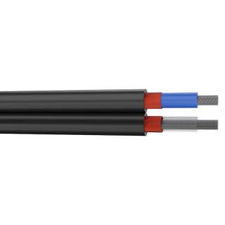 DUAL22 Câble audio asymétrique analogique 2x0.22mm² PVC noir (100m)