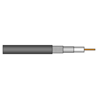 HDPRO0.8/3.7AF Câble DRAKA 75ohms 56m 12Gb/s FRNC anthracite Ø5,9mm