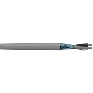 Câble LCAE MPS 122 1 paire AWG22 blindé LSZH gris Ø 4,4mm (mini 20m)
