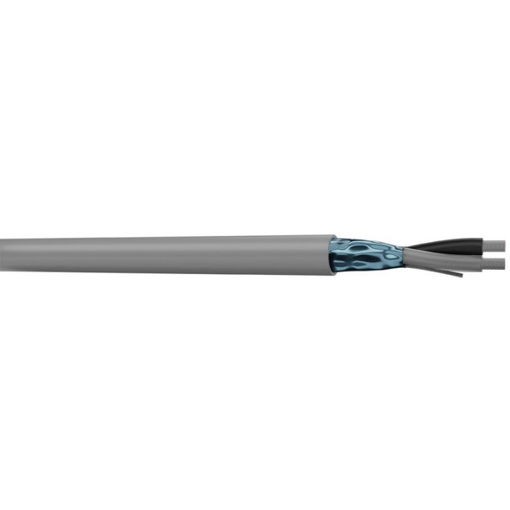 Câble LCAE MPS 122 1 paire AWG22 blindé LSZH gris Ø 4,4mm (mini 20m)