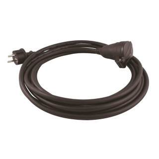 Rallonge secteur HO7RNF 3G1.5mm² 10/16A M/F noir 20m