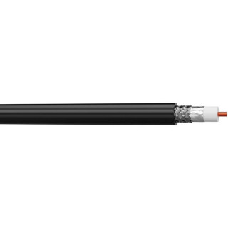UHD10460LSZHC Câble vidéo 12G 50m LSZH noir Cca Ø 6.95mm (mini 50m)