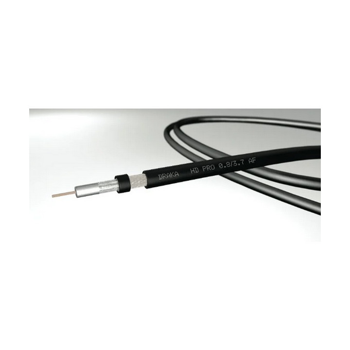 HDPRO0.8/3.7AF Câble DRAKA 75ohms 56m 12Gb/s FRNC anthracite Ø5,9mm