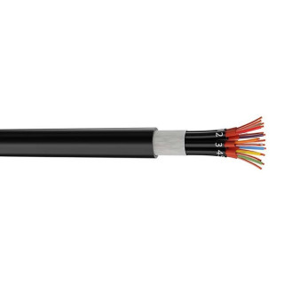 MPAES8 8 paires audio numérique AES/EBU 8x2x0.22mm² PVC noir Ø 14.5mm