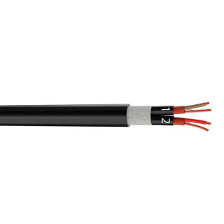MPAES2 2 paires audio numérique AES/EBU 2x2x0.22mm² PVC noir Ø 9.5mm