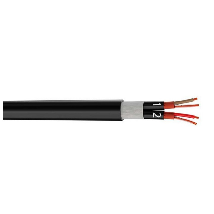 MPAES2 2 paires audio numérique AES/EBU 2x2x0.22mm² PVC noir Ø 9.5mm